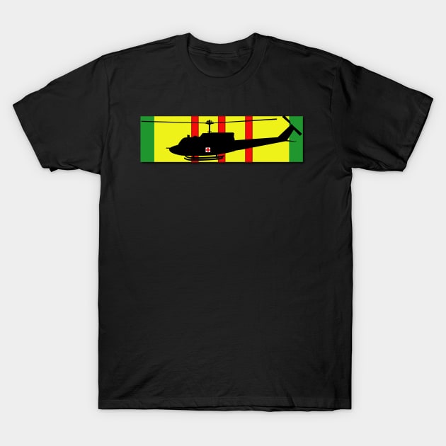 Ribbon - Vietnam - VCM - UH-1 Huey - Medievac T-Shirt by twix123844